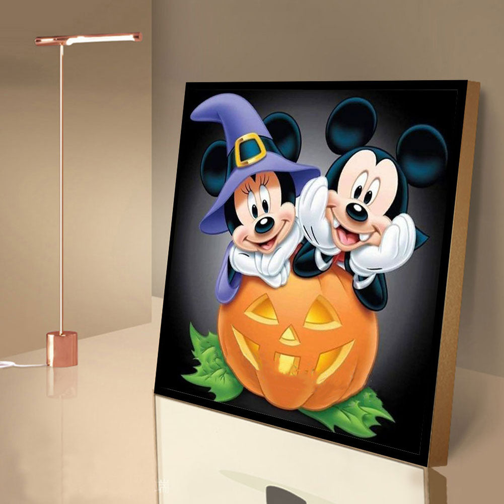 Mickey Pumpkin - Full Round Drill Diamond Painting 40*40CM