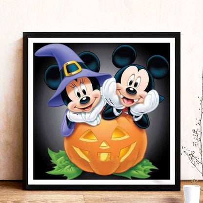 Mickey Pumpkin - Full Round Drill Diamond Painting 40*40CM