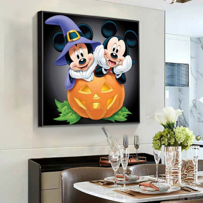 Mickey Pumpkin - Full Round Drill Diamond Painting 40*40CM