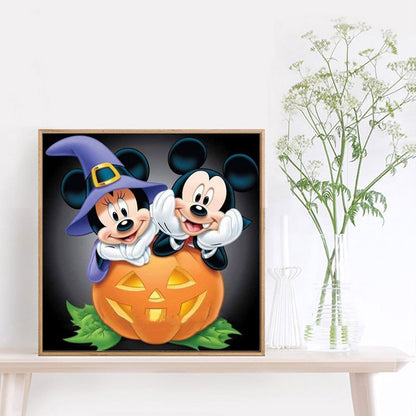 Mickey Pumpkin - Full Round Drill Diamond Painting 40*40CM