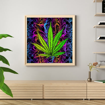 Leaf - Full Round Drill Diamond Painting 30*30CM