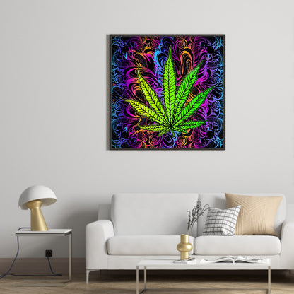 Leaf - Full Round Drill Diamond Painting 30*30CM