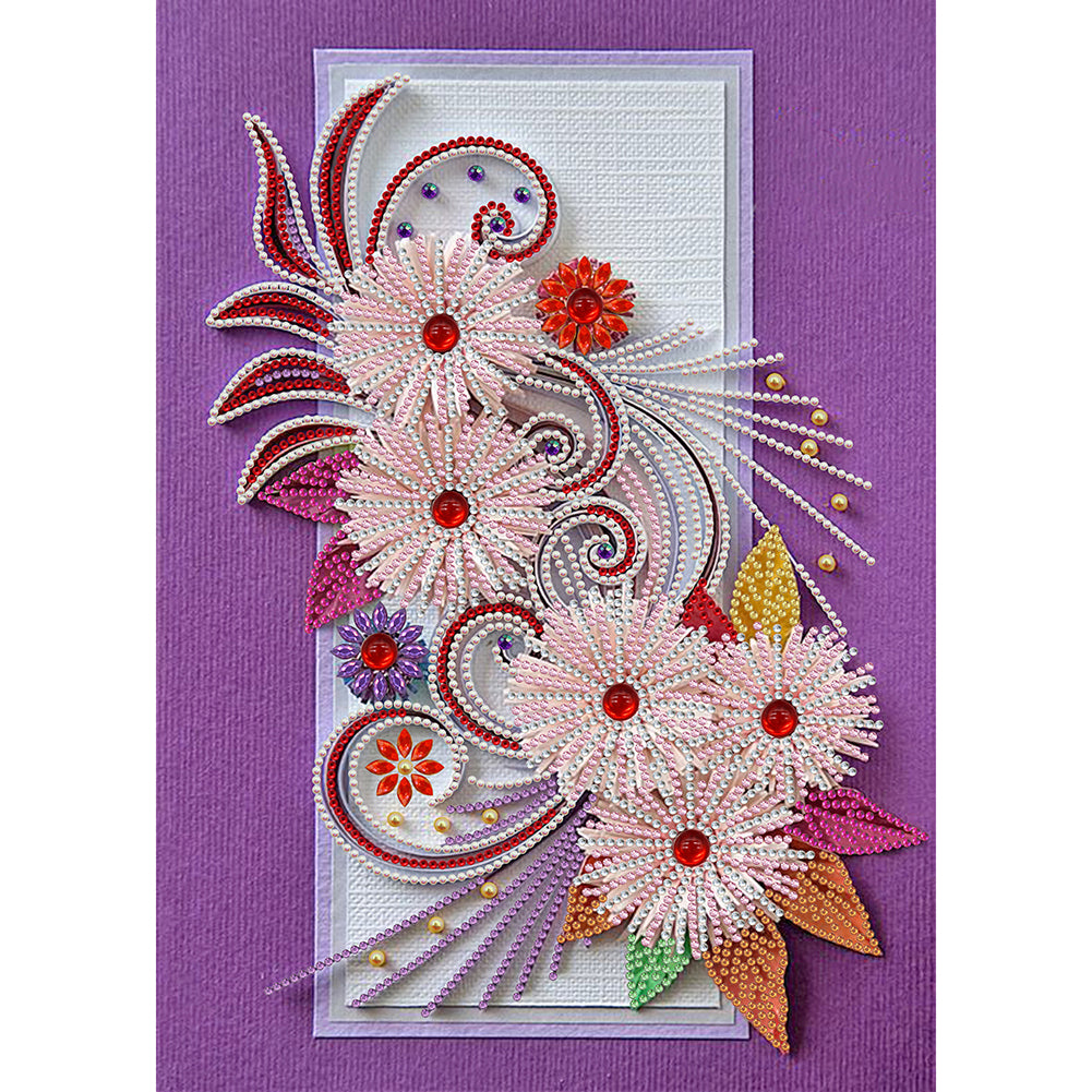 Flower - Special Shaped Drill Diamond Painting 30*40CM