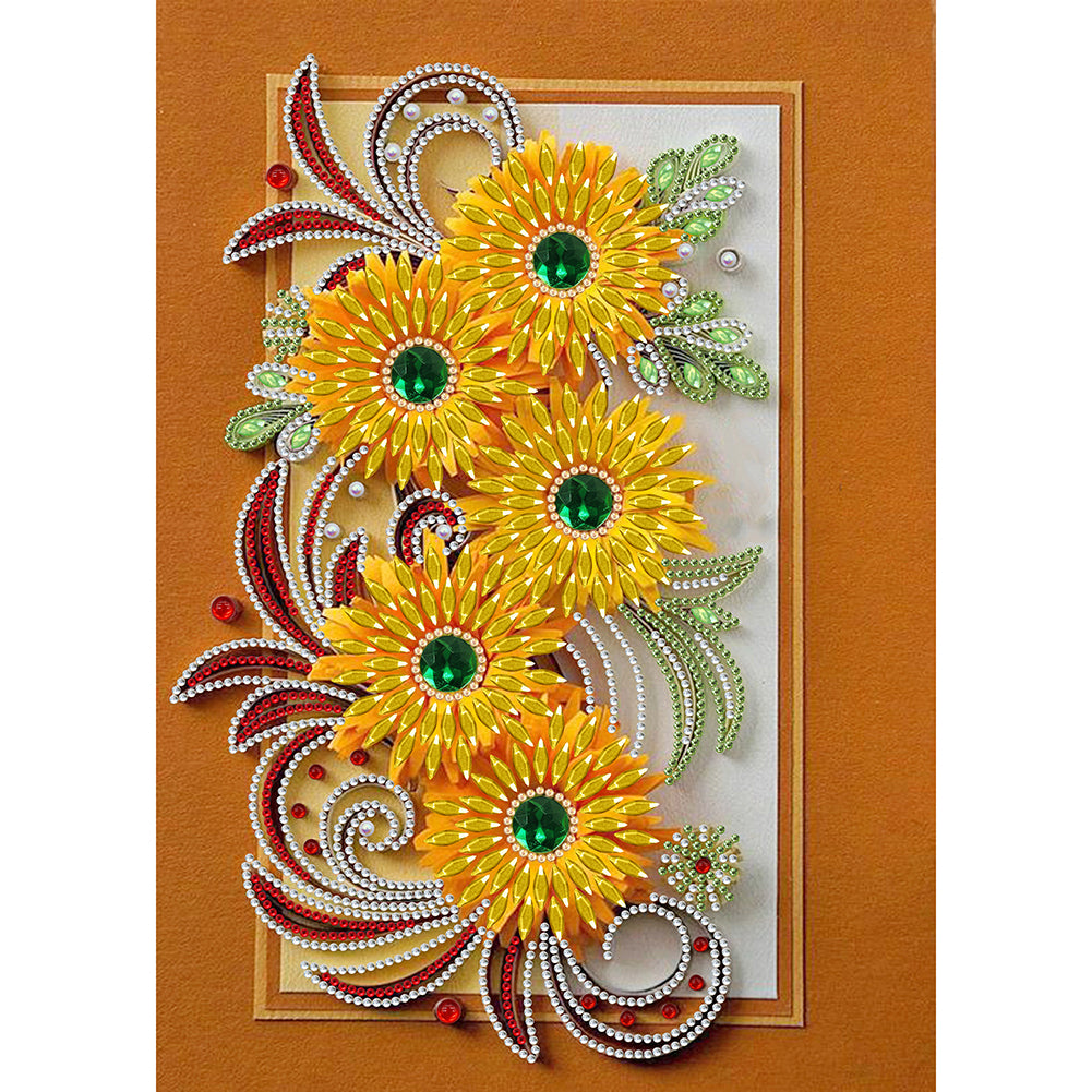 Flower - Special Shaped Drill Diamond Painting 30*40CM