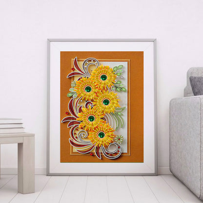 Flower - Special Shaped Drill Diamond Painting 30*40CM