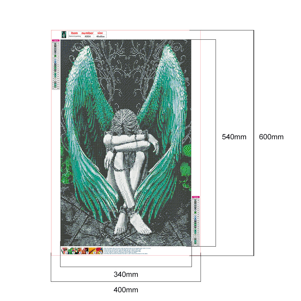 Angel Wings - Full Round Drill Diamond Painting 40*60CM