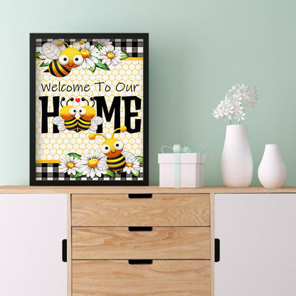 Bee - Full Round Drill Diamond Painting 30*40CM