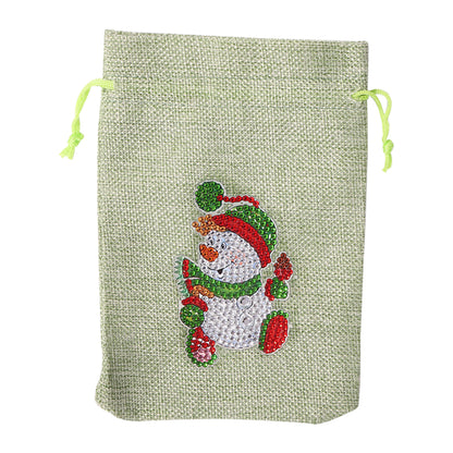 Christmas Theme DIY Diamond Painting Shopping Tote Mosaic Drill Candy Bag