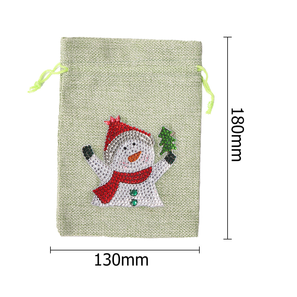 Christmas Theme DIY Diamond Painting Shopping Tote Mosaic Drill Candy Bag