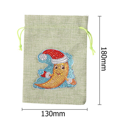 Christmas Theme DIY Diamond Painting Shopping Tote Mosaic Drill Candy Bag