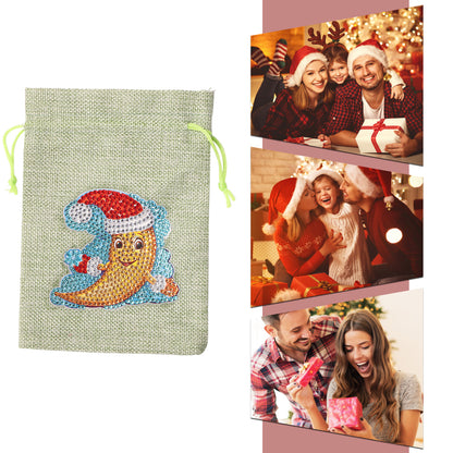 Christmas Theme DIY Diamond Painting Shopping Tote Mosaic Drill Candy Bag