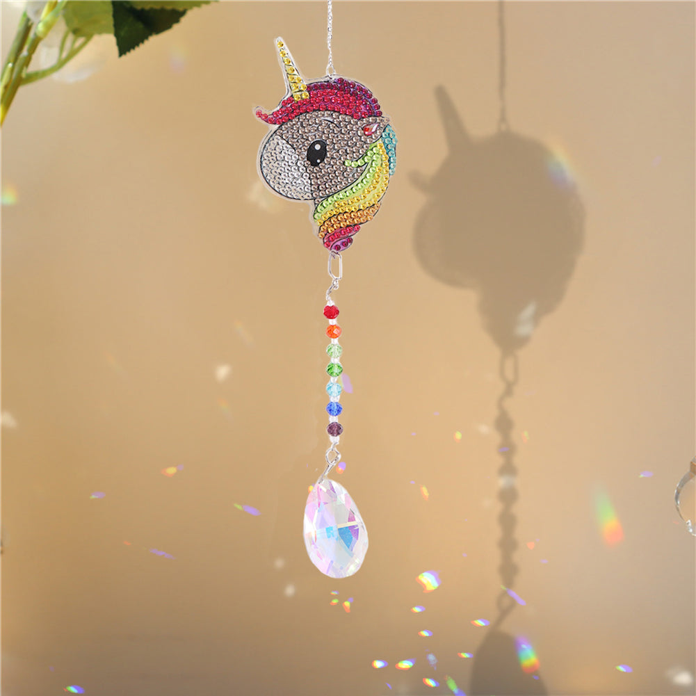 Diamond Drill Rainbow Collection Hanging Crystal Prisms Wind Chimes Decor