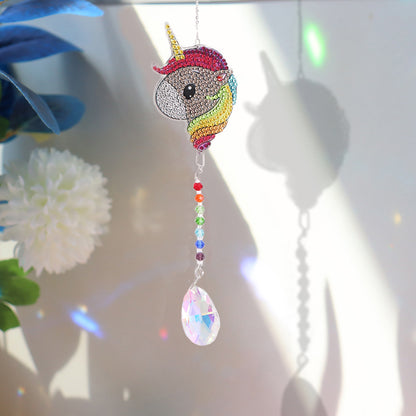 Diamond Drill Rainbow Collection Hanging Crystal Prisms Wind Chimes Decor