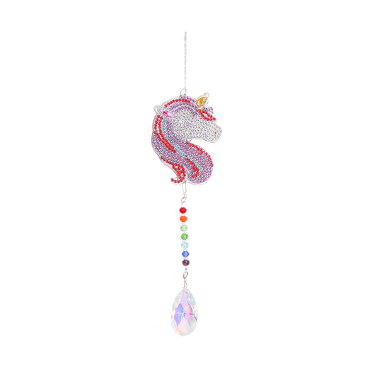 Diamond Drill Rainbow Collection Hanging Crystal Prisms Wind Chimes Decor