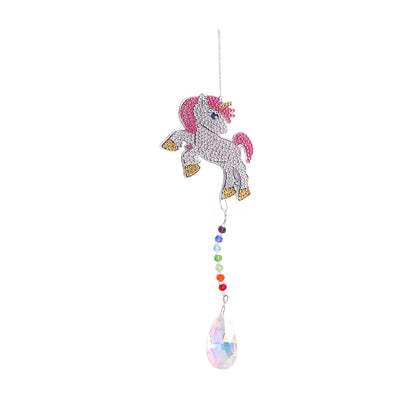 Diamond Drill Rainbow Collection Hanging Crystal Prisms Wind Chimes Decor