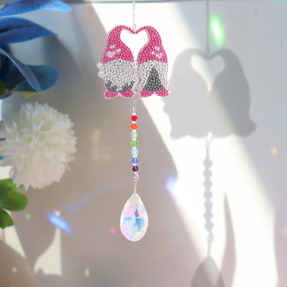 Diamond Drill Rainbow Collection Hanging Crystal Prisms Wind Chimes Decor