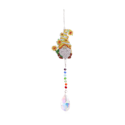 Diamond Drill Rainbow Collection Hanging Crystal Prisms Wind Chimes Decor