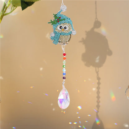 Diamond Drill Rainbow Collection Hanging Crystal Prisms Wind Chimes Decor