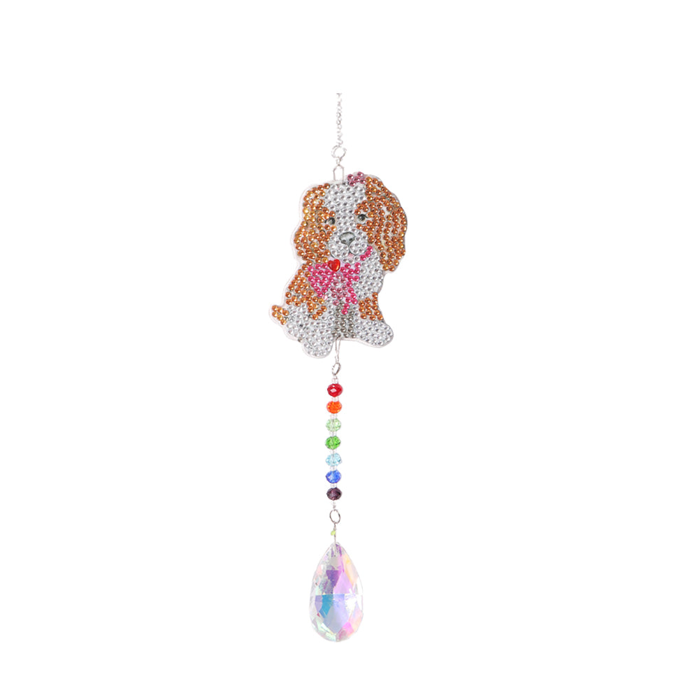 Diamond Drill Rainbow Collection Hanging Crystal Prisms Wind Chimes Decor