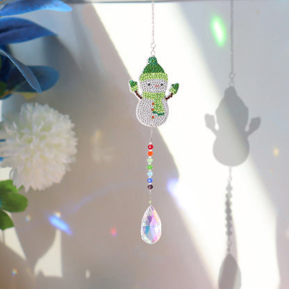 Diamond Drill Rainbow Collection Hanging Crystal Prisms Wind Chimes Decor