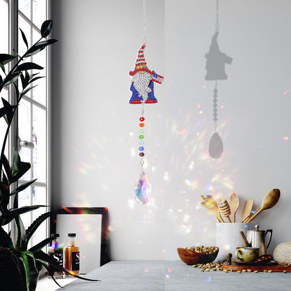 Diamond Drill Rainbow Collection Hanging Crystal Prisms Wind Chimes Decor