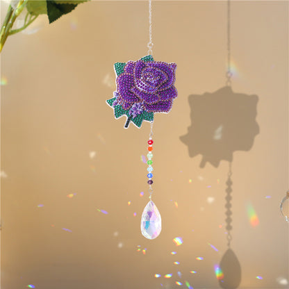 Diamond Drill Rainbow Collection Hanging Crystal Prisms Wind Chimes Decor