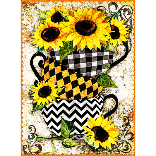 Sunflower - Full Round Drill Diamond Painting 30*40CM