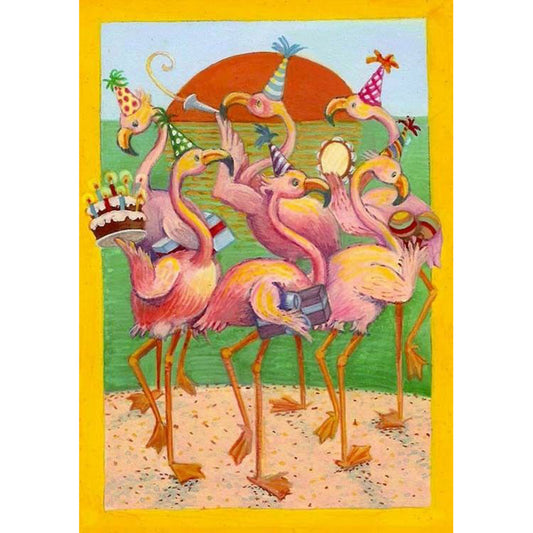 Flamingo - Full Round Drill Diamond Painting 40*50CM