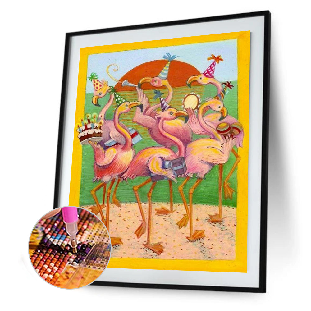 Flamingo - Full Round Drill Diamond Painting 40*50CM