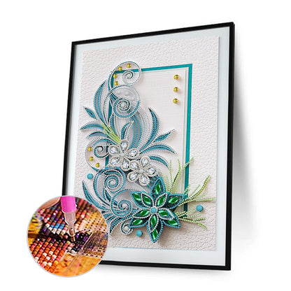 Paper Flower - Special Shaped Drill Diamond Painting 30*40CM