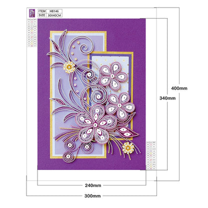 Paper Flower - Special Shaped Drill Diamond Painting 30*40CM