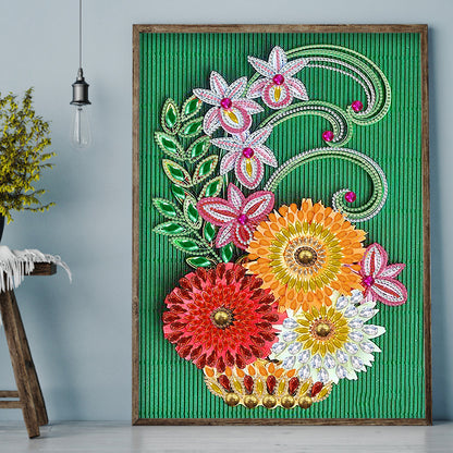 Daisy - Special Shaped Drill Diamond Painting 30*40CM