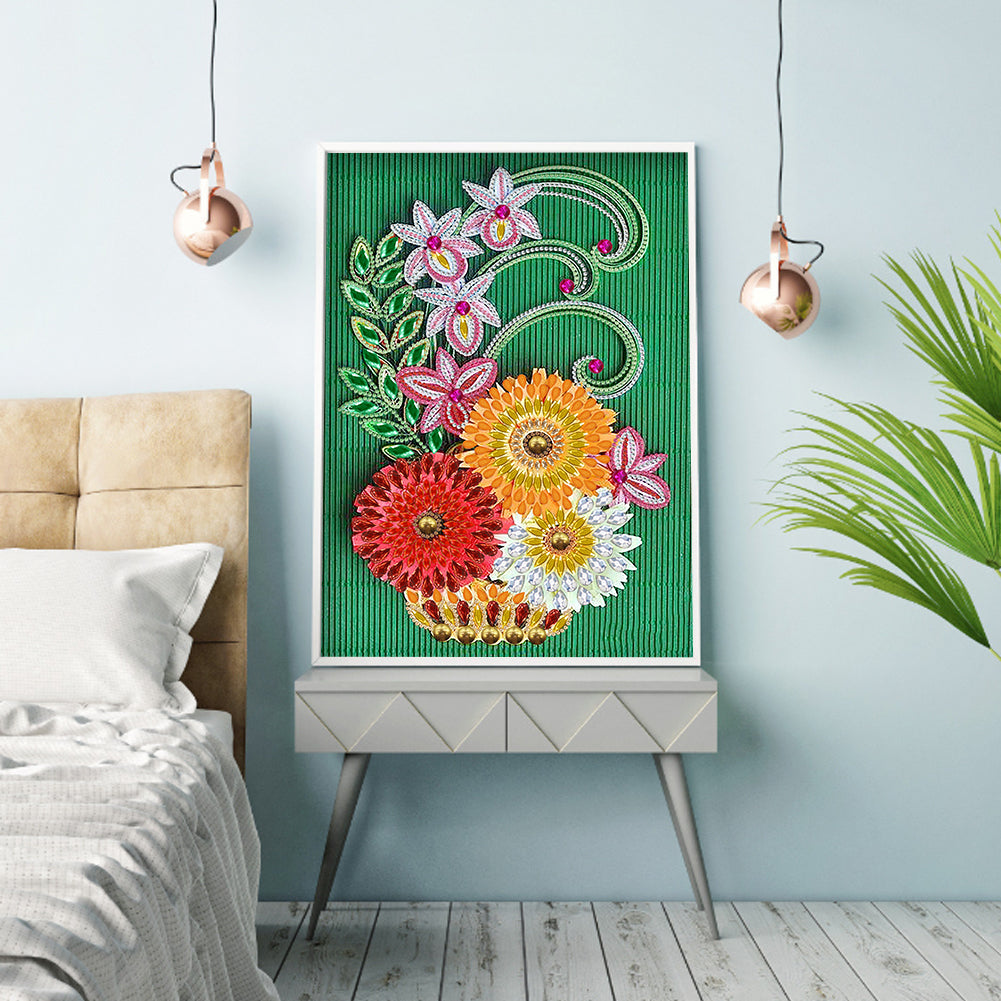 Daisy - Special Shaped Drill Diamond Painting 30*40CM