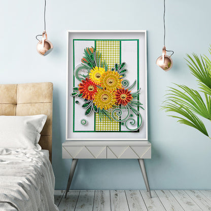 Daisy - Special Shaped Drill Diamond Painting 30*40CM