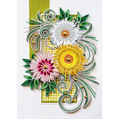 Paper Flower - Special Shaped Drill Diamond Painting 30*40CM