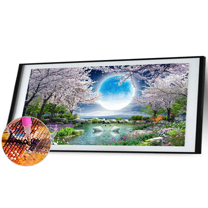 Beautiful Scenery - Full Round Drill Diamond Painting 80*40CM