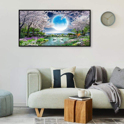 Beautiful Scenery - Full Round Drill Diamond Painting 80*40CM