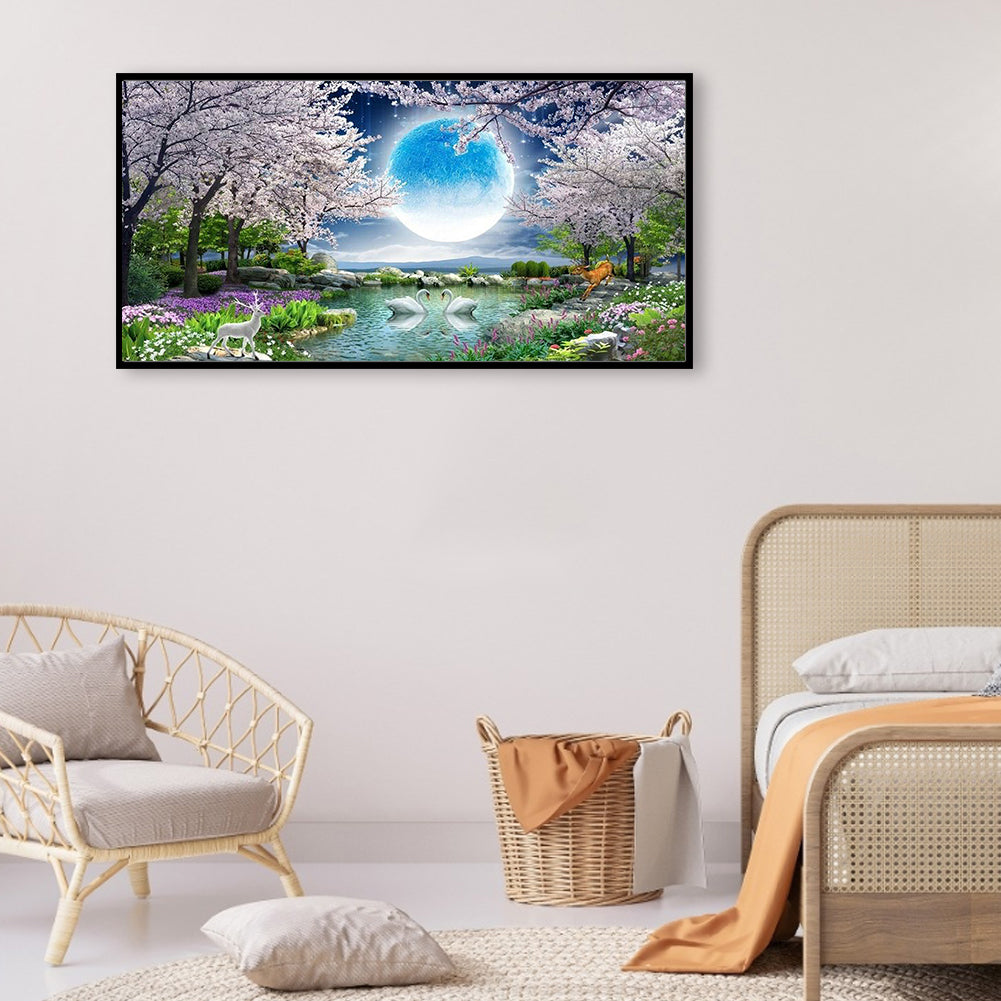 Beautiful Scenery - Full Round Drill Diamond Painting 80*40CM