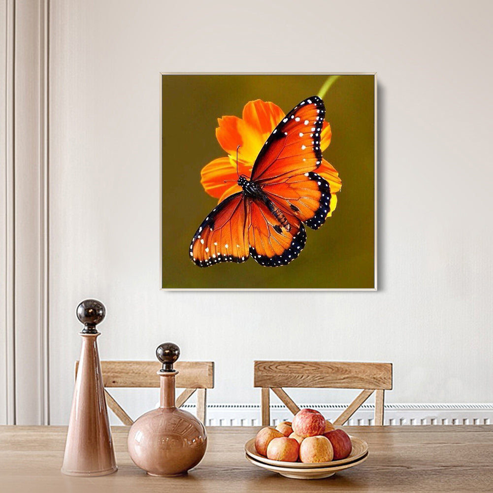 Butterfly - Full Round Drill Diamond Painting 30*30CM