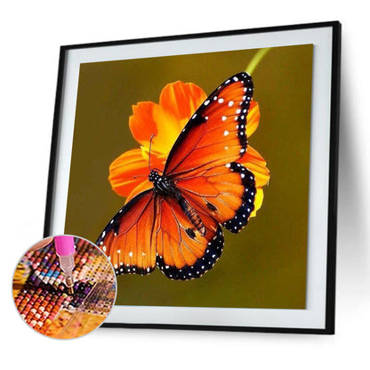 Butterfly - Full Round Drill Diamond Painting 30*30CM