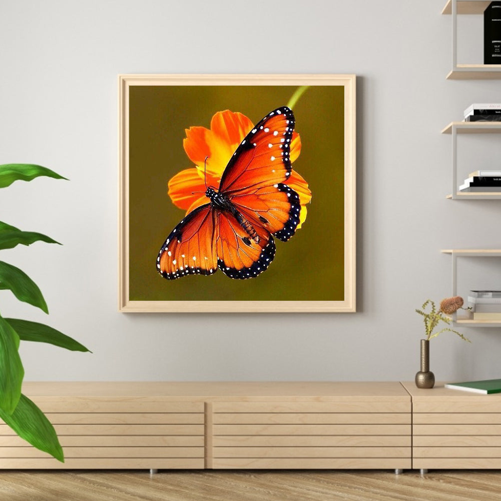 Butterfly - Full Round Drill Diamond Painting 30*30CM