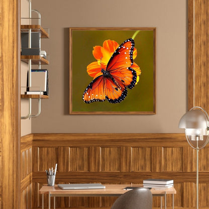 Butterfly - Full Round Drill Diamond Painting 30*30CM