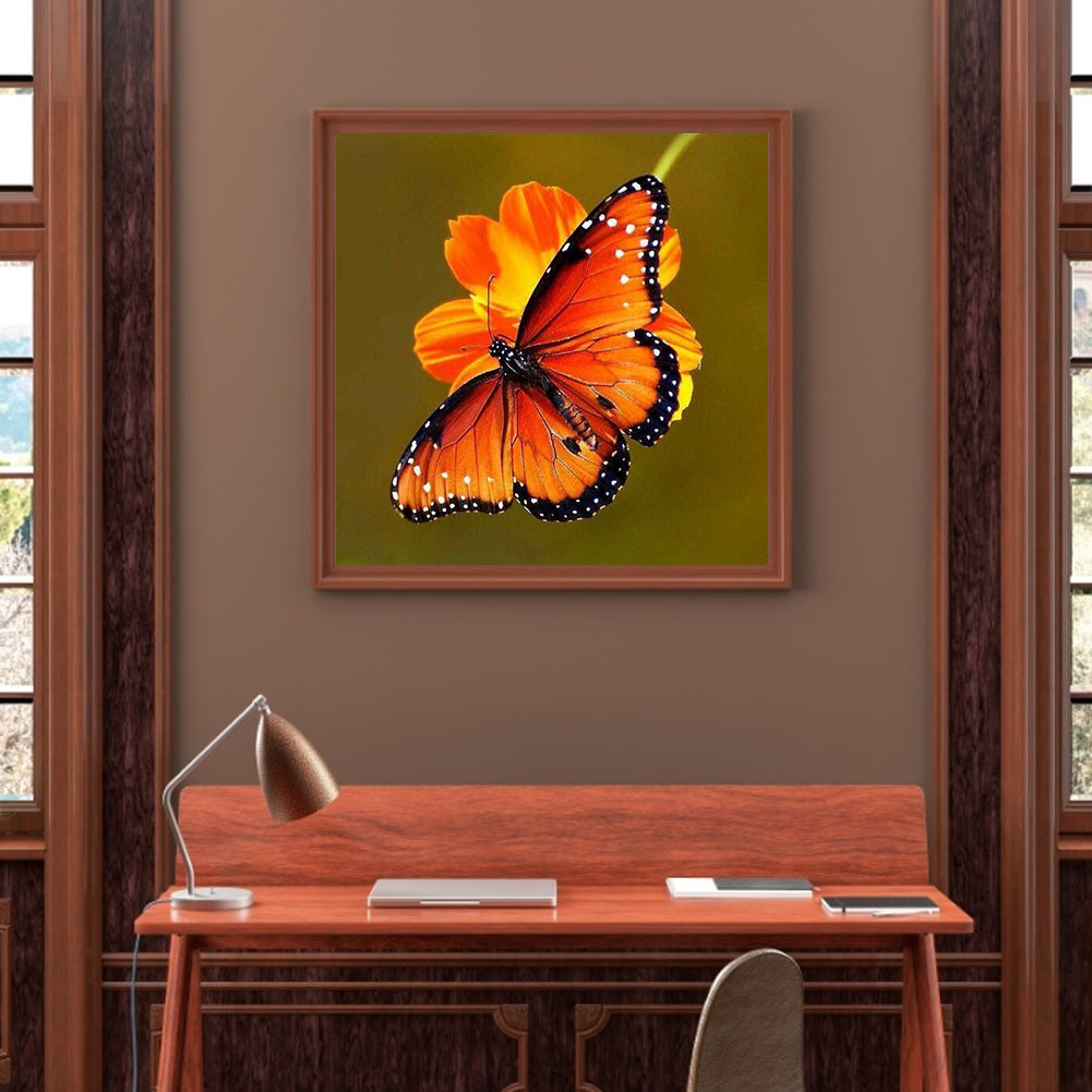 Butterfly - Full Round Drill Diamond Painting 30*30CM