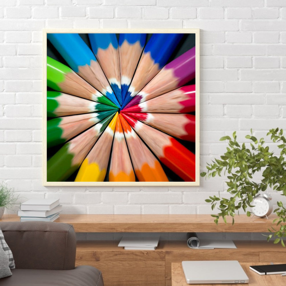 Pencil - Full Round Drill Diamond Painting 30*30CM
