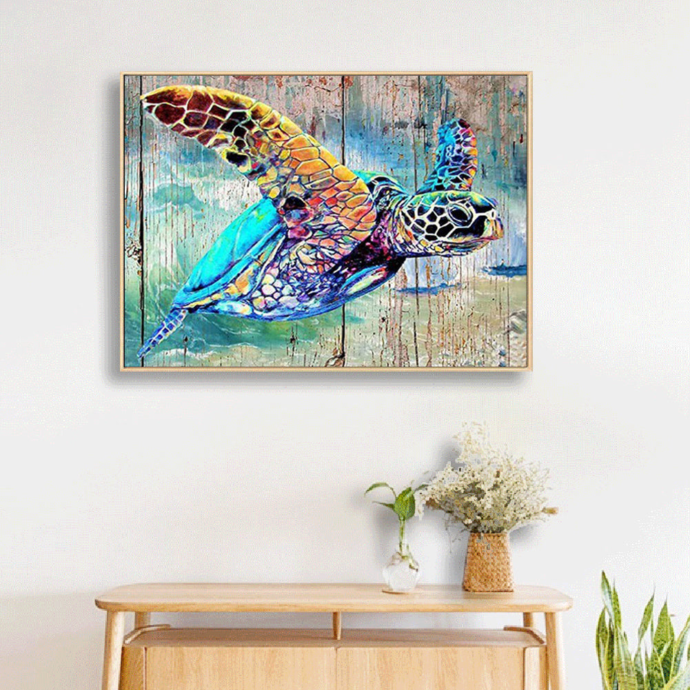 Sea Turtle - Full Round Drill Diamond Painting 40*30CM