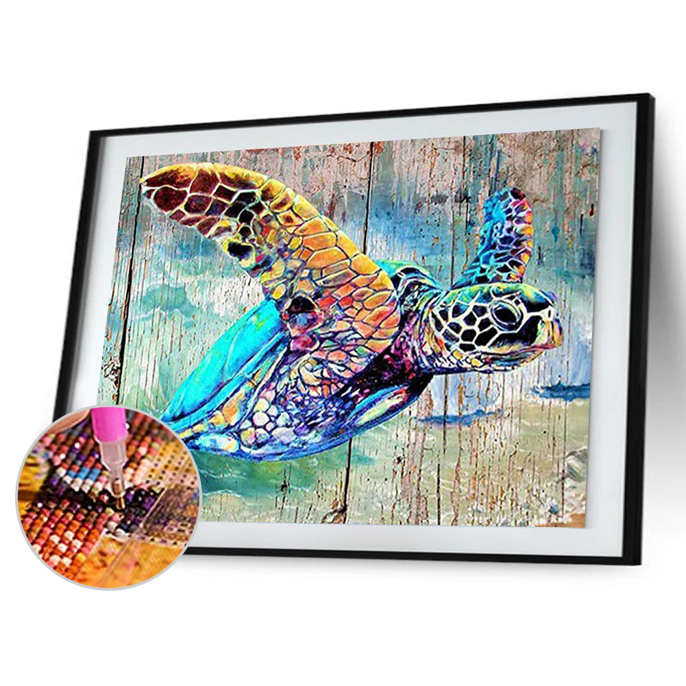 Sea Turtle - Full Round Drill Diamond Painting 40*30CM