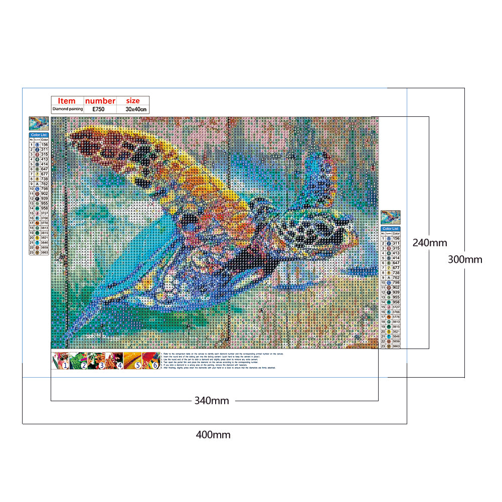 Sea Turtle - Full Round Drill Diamond Painting 40*30CM