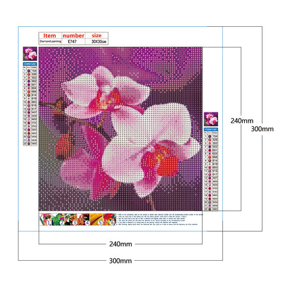 Flower - Full Round Drill Diamond Painting 30*30CM