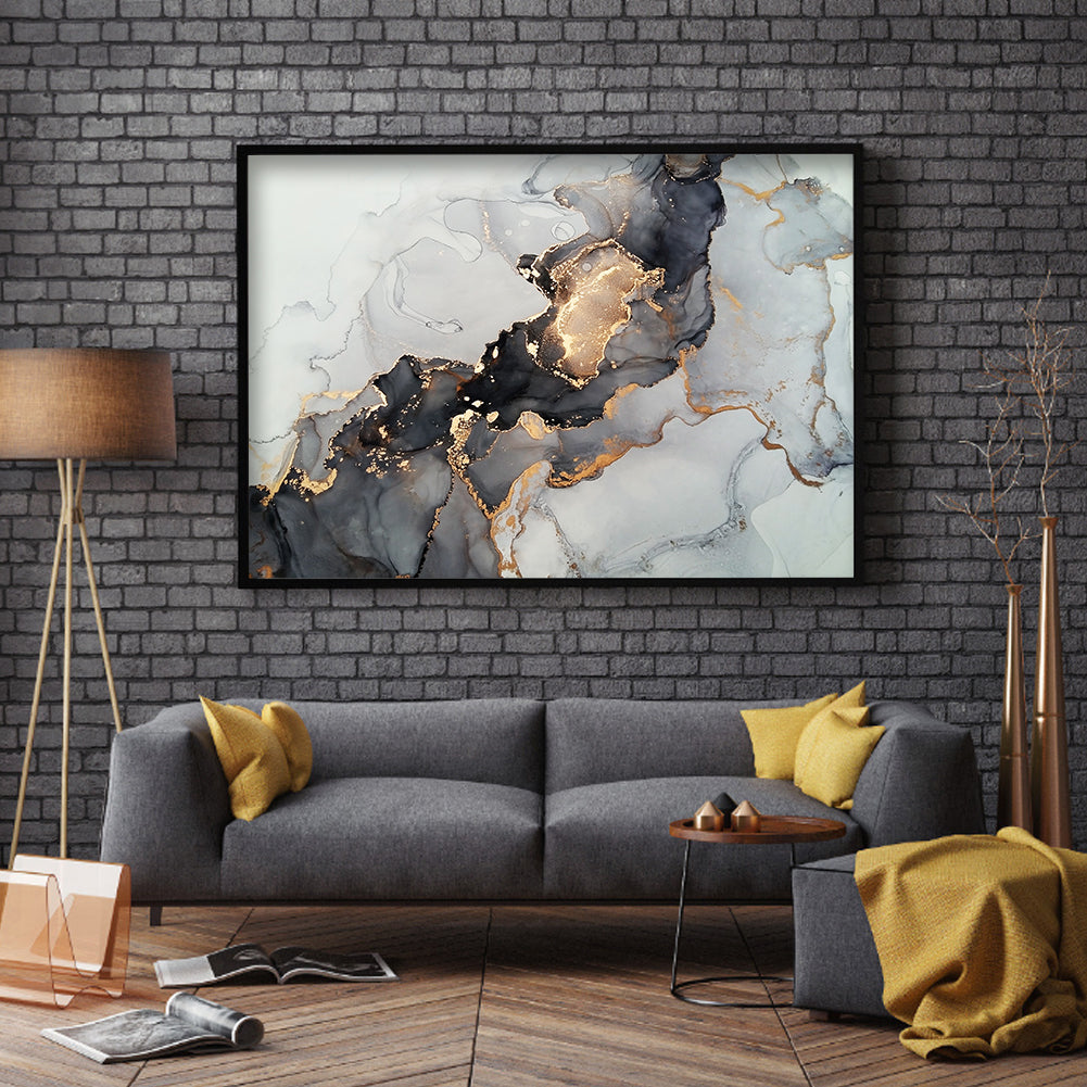 Gold leaf - Full Round Drill Diamond Painting 40*30CM