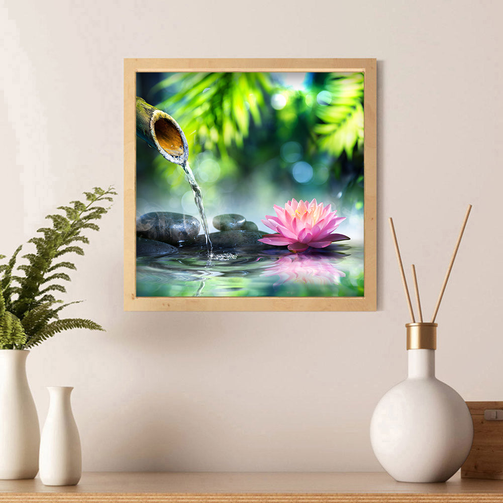 Lotus - Full Round Drill Diamond Painting 30*30CM